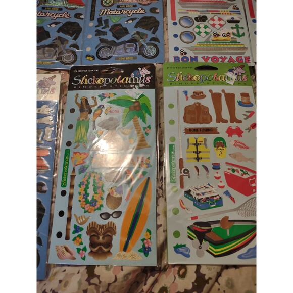 Lot of 11 Stickopotamus Binder Stickers and Holiday Stickers - Picture 4 of 7